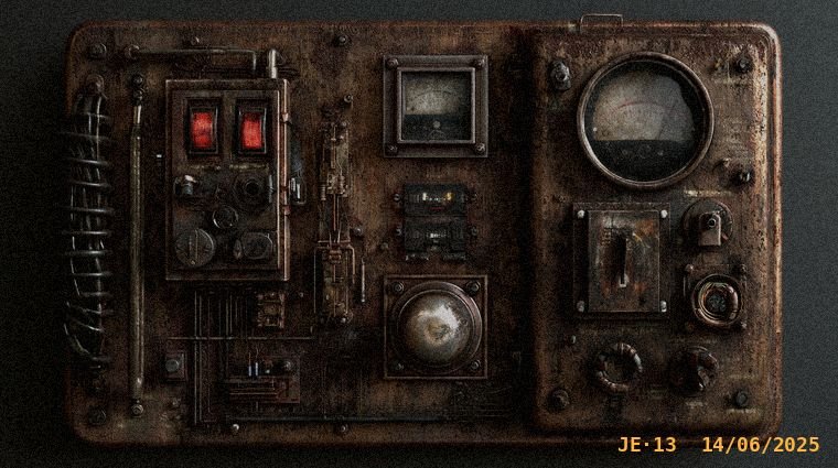 El panel de la central de radio