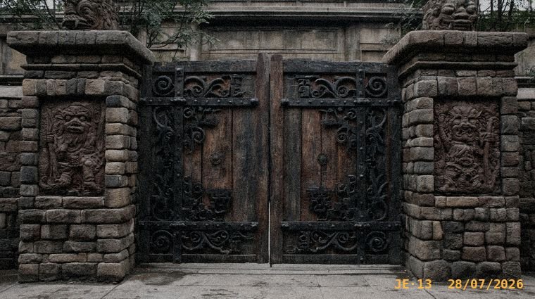 La verja del palacete